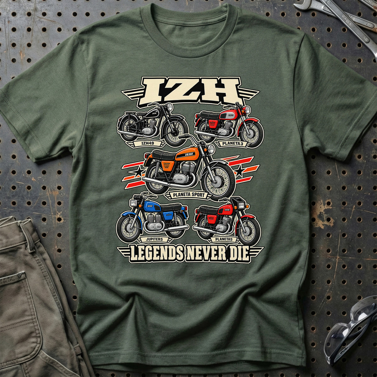
Produktbillede af IZH Legends Never Die T-Shirt