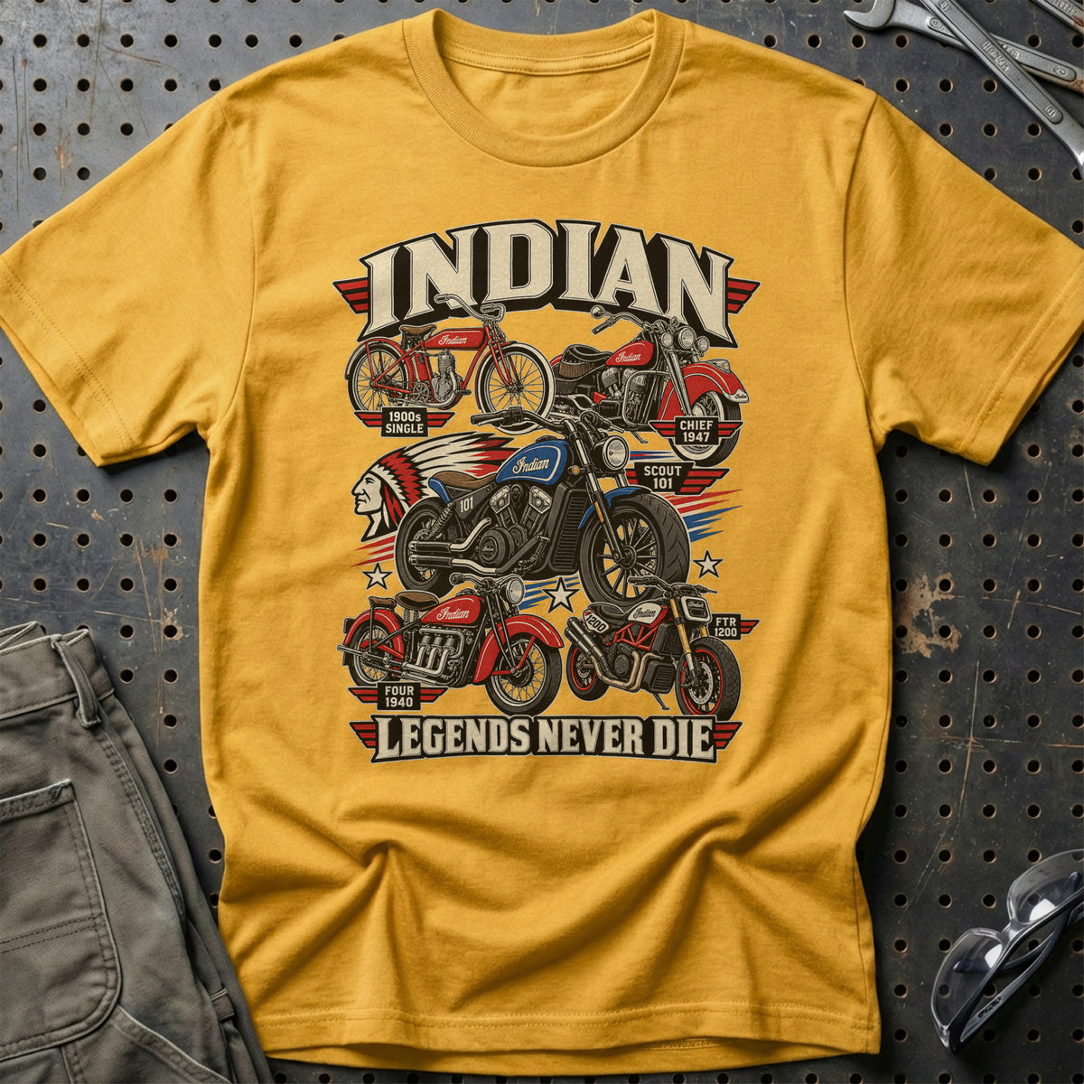 
Produktbillede af Indian Legends Never Die T-Shirt