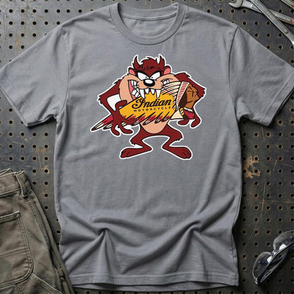 Indian TAZ Unisex T-Shirt , Bomuld-Beklædning-Indian-Grå Sport-S-Garage Culture Shop- garage - man cave - merchandise