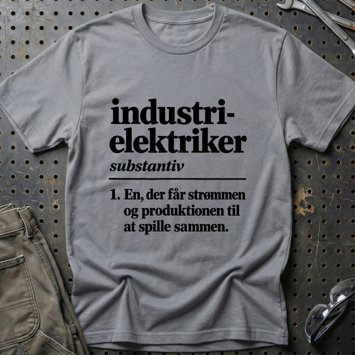 
Industrielektriker – Definition T-Shirt – Grå Sport
