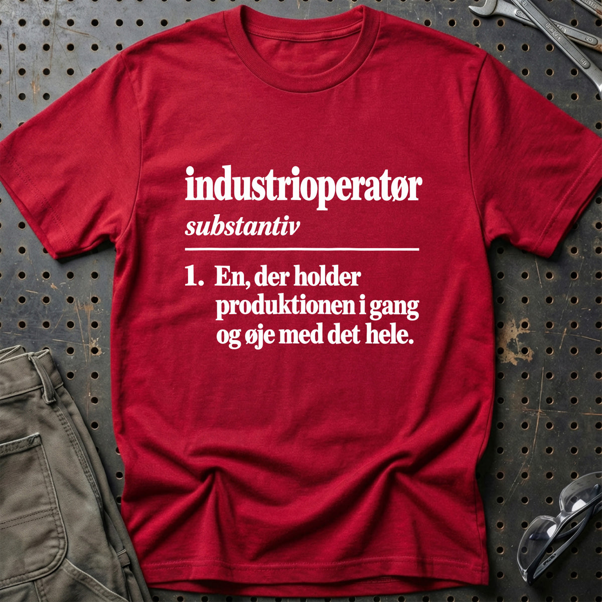 
Industrioperatør – Definition T-Shirt – Rød