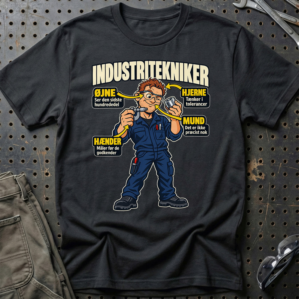 Industritekniker – Anatomi T-Shirt – Sort