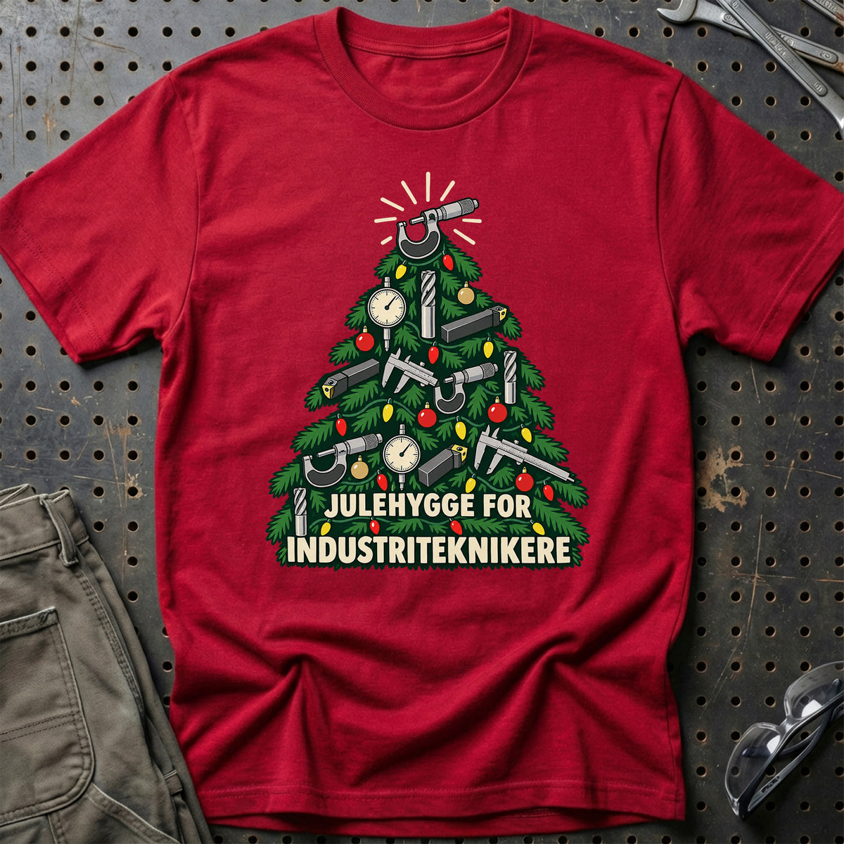 
Industritekniker – Julehygge – Unisex T-Shirt – Rød