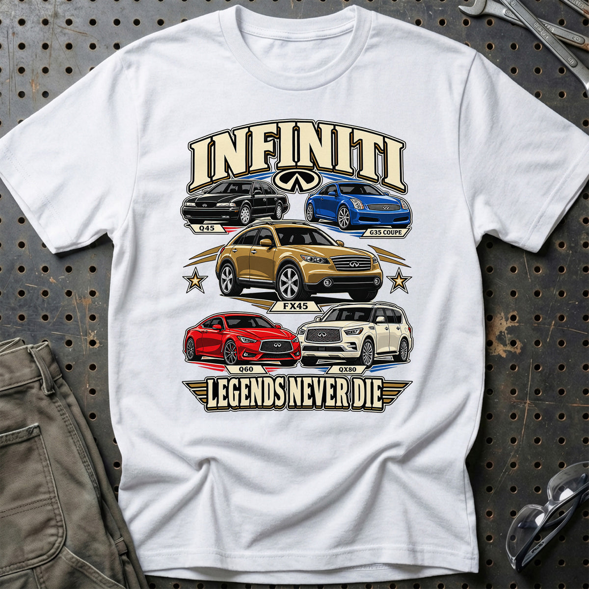 
Produktbillede af Infiniti Legends Never Die T-Shirt