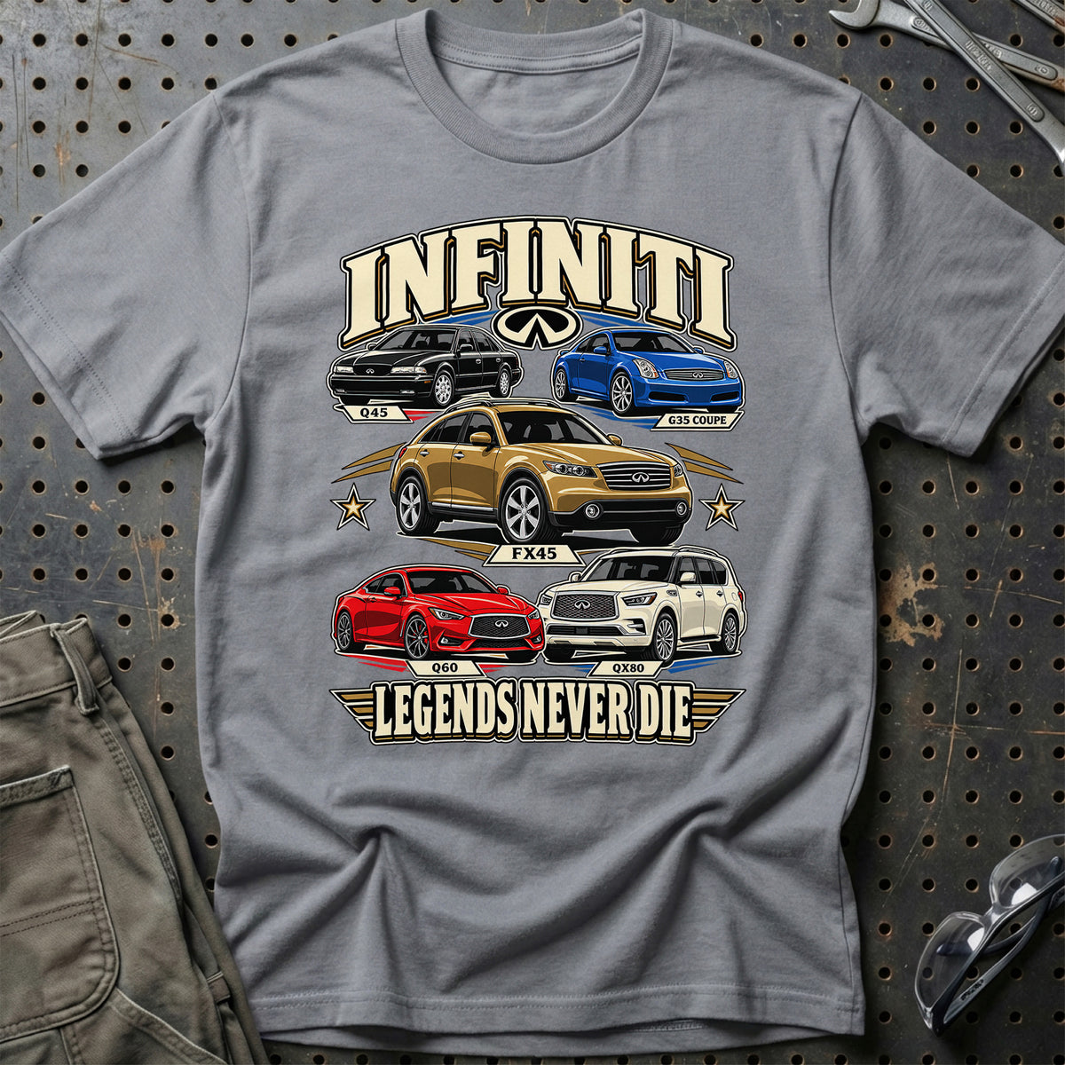 
Produktbillede af Infiniti Legends Never Die T-Shirt