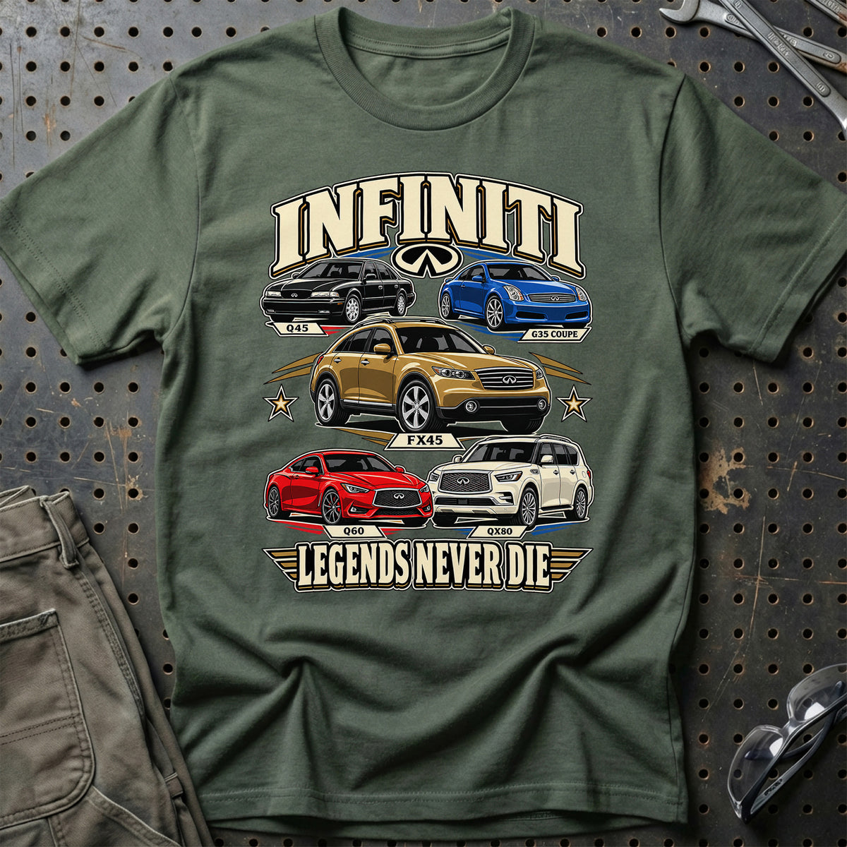
Produktbillede af Infiniti Legends Never Die T-Shirt