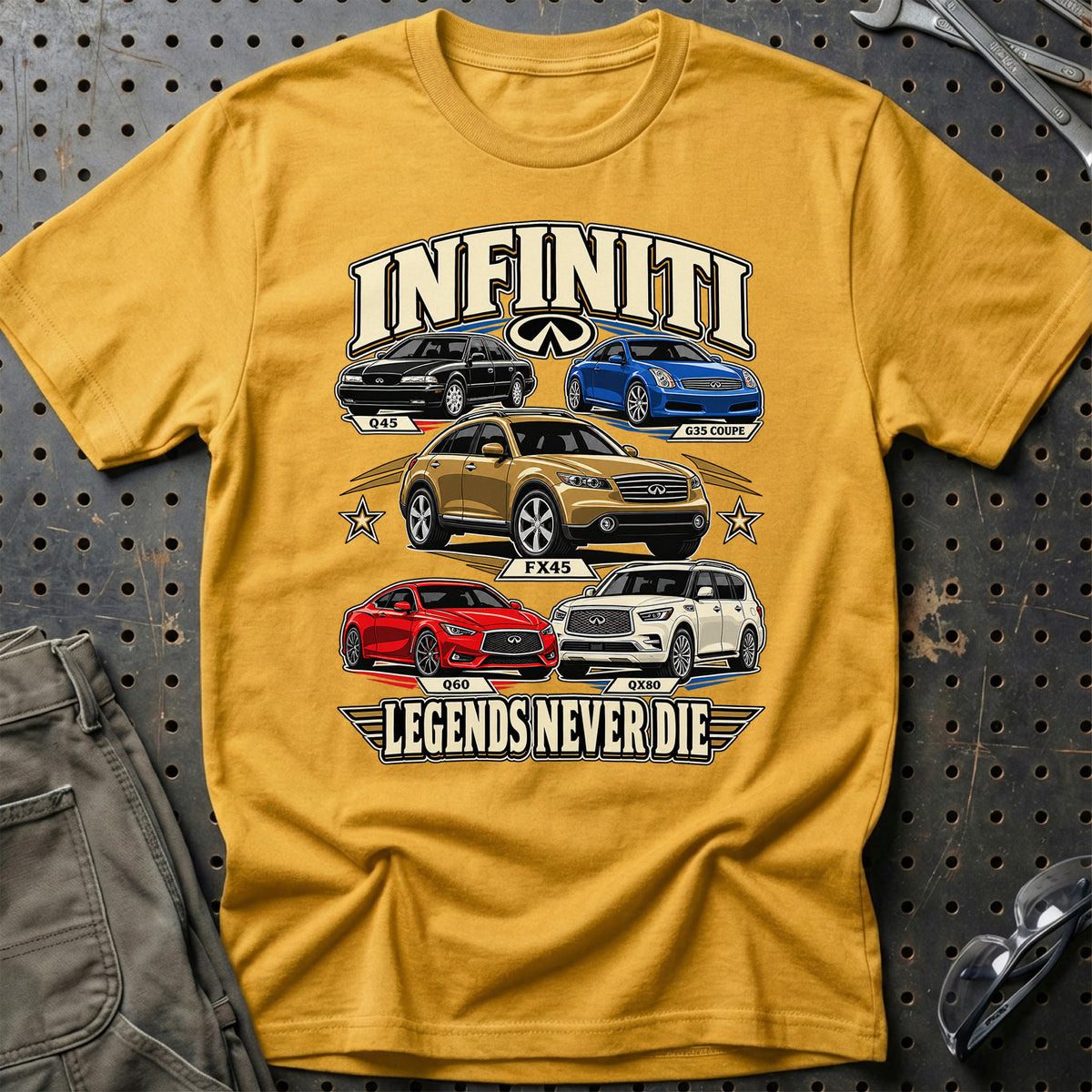 
Produktbillede af Infiniti Legends Never Die T-Shirt
