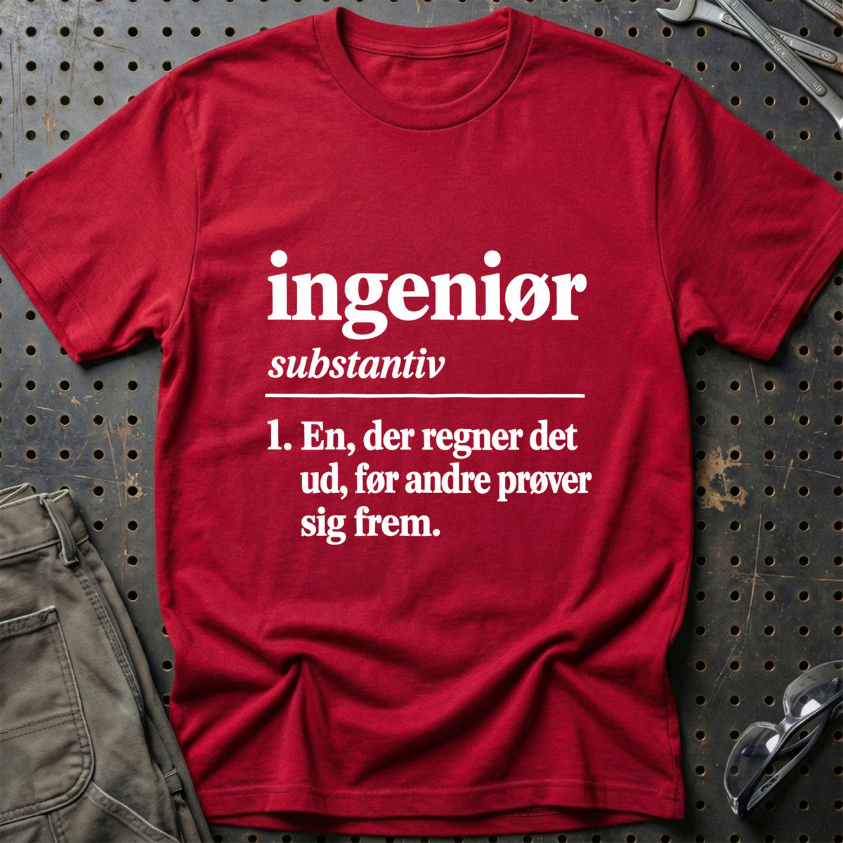 
Ingeniør – Definition T-Shirt – Rød
