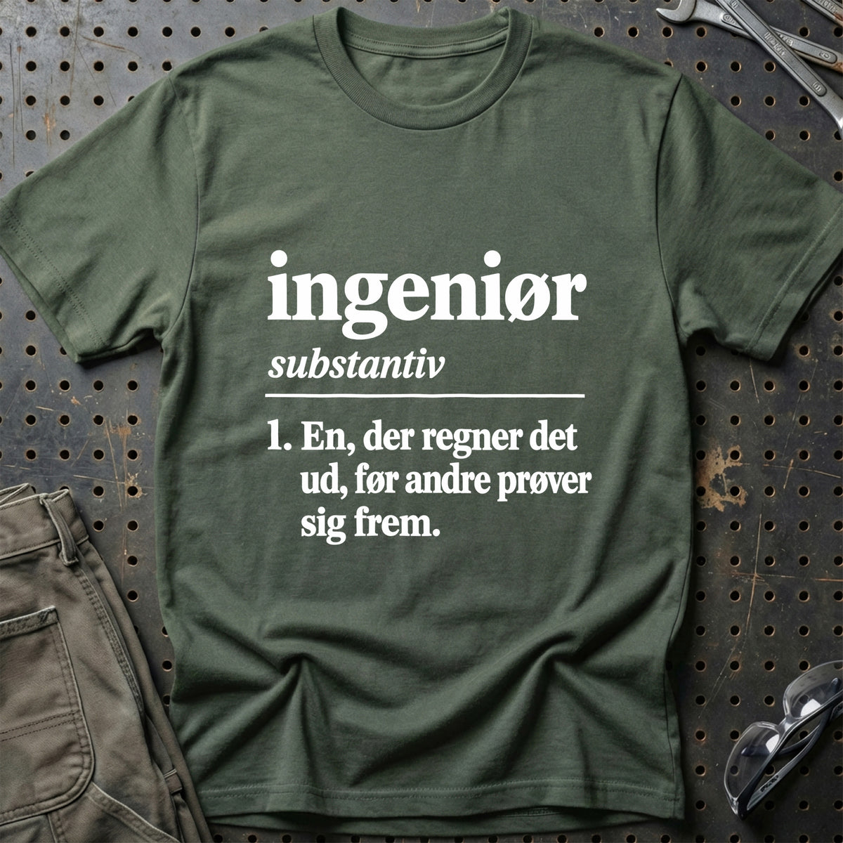 
Ingeniør – Definition T-Shirt – Grøn Militær