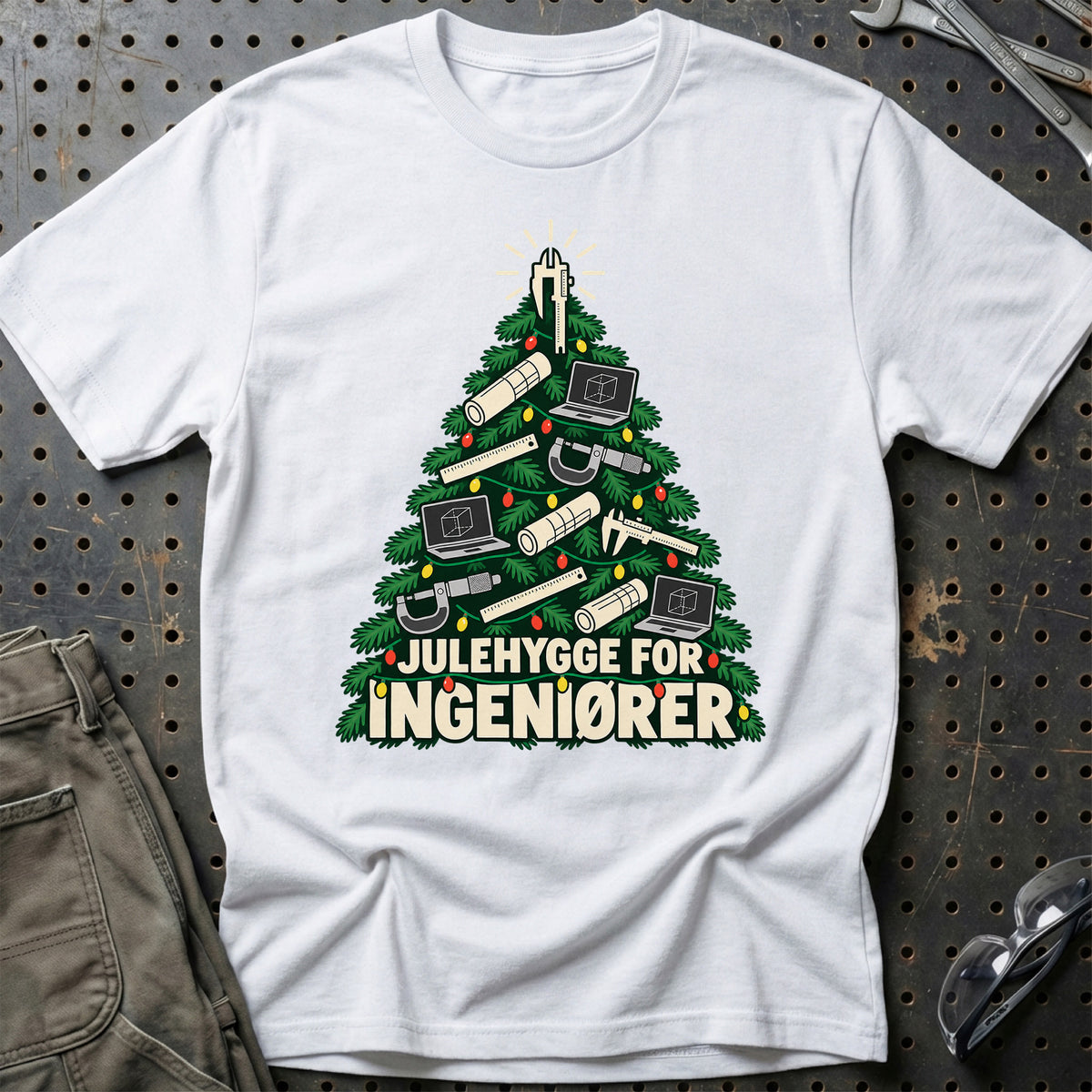 
Ingeniør – Julehygge – Unisex T-Shirt – Hvid