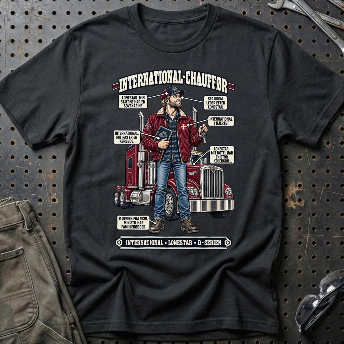
International-Chauffør T-Shirt – Sort