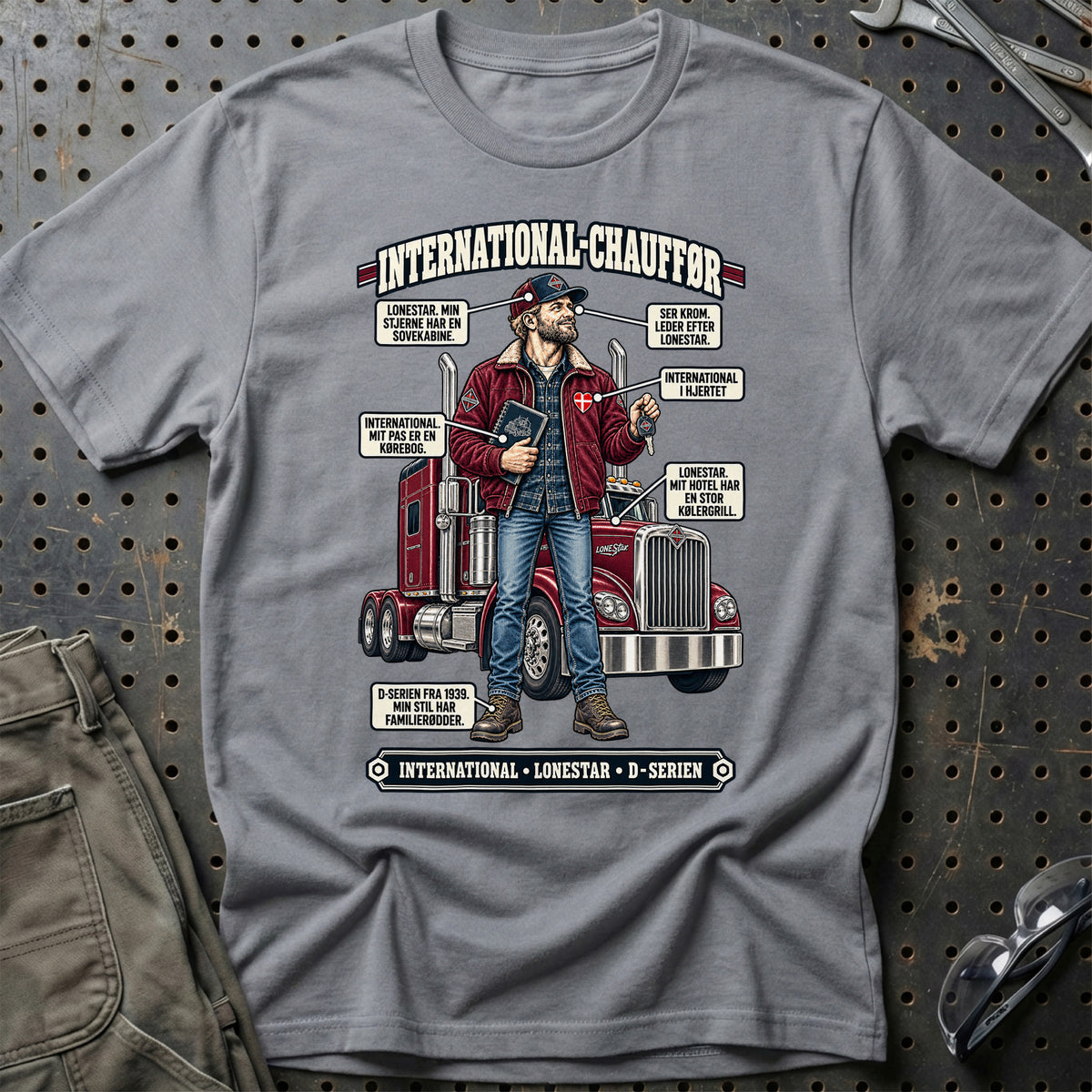 
International-Chauffør T-Shirt – Grå Sport