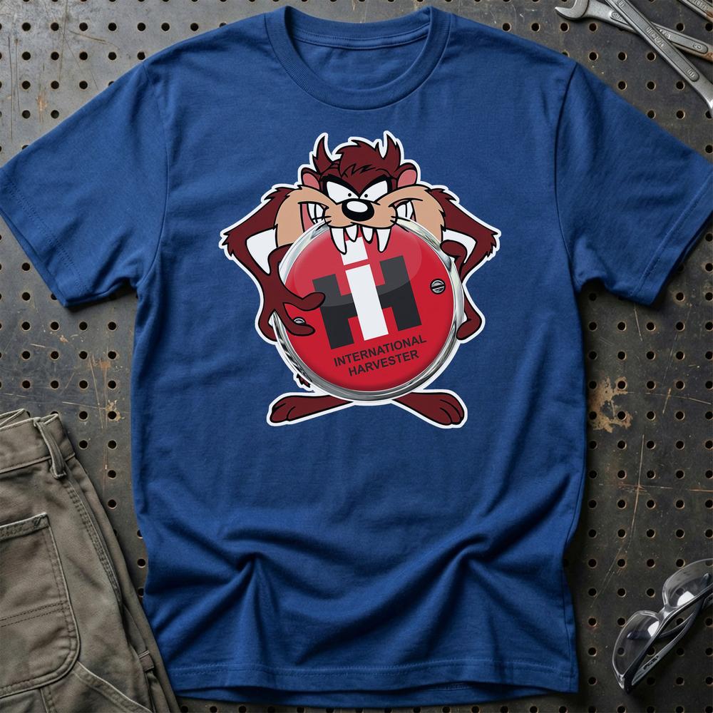 International Harvester TAZ T-Shirt-Beklædning-International Harvester-Blå Royal-S-Garage Culture Shop- garage - man cave - merchandise