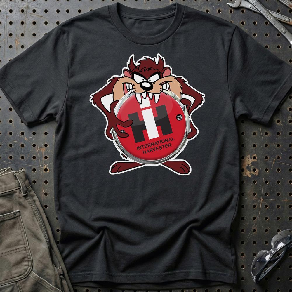 International Harvester TAZ T-Shirt-Beklædning-International Harvester-Sort-S-Garage Culture Shop- garage - man cave - merchandise