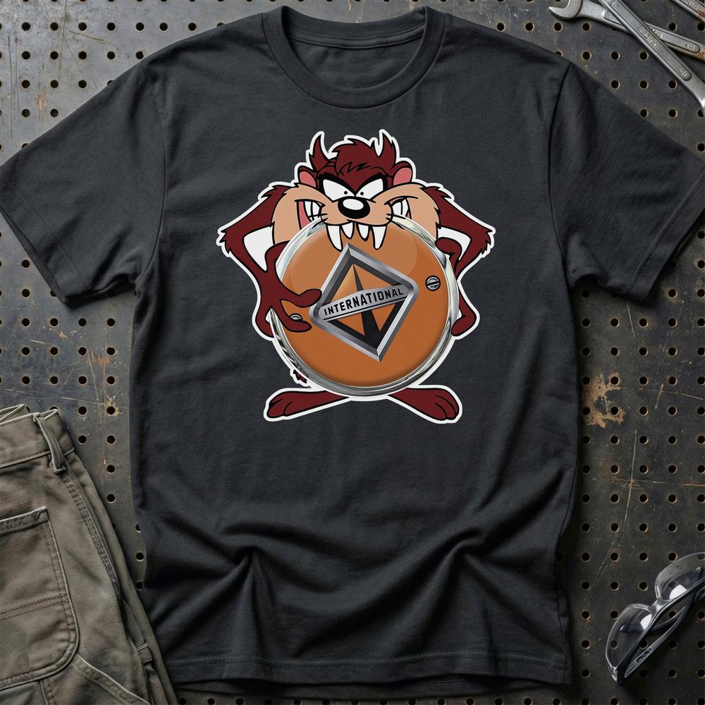 International TAZ T-Shirt-Beklædning-International-Sort-S-Garage Culture Shop- garage - man cave - merchandise