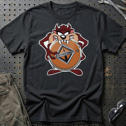 International TAZ Unisex T-Shirt , Bomuld-Beklædning-International-Sort-S-Garage Culture Shop- garage - man cave - merchandise