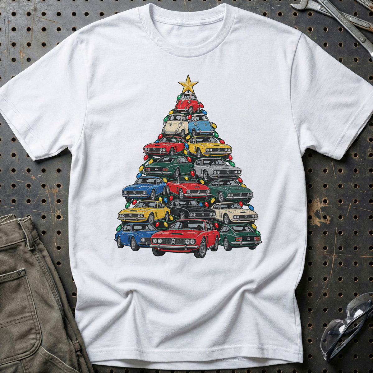 Iso Juletræ T-Shirt-Beklædning-Iso-Hvid-S-Garage Culture Shop- garage - man cave - merchandise