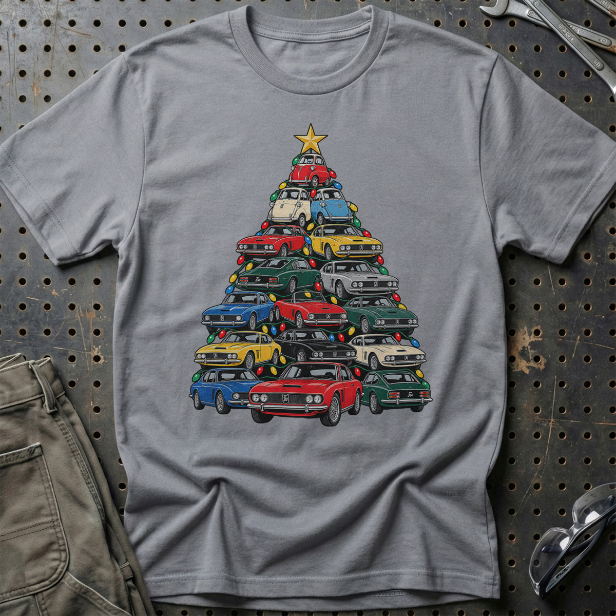 Iso Juletræ T-Shirt-Beklædning-Iso-Grå Sport-S-Garage Culture Shop- garage - man cave - merchandise