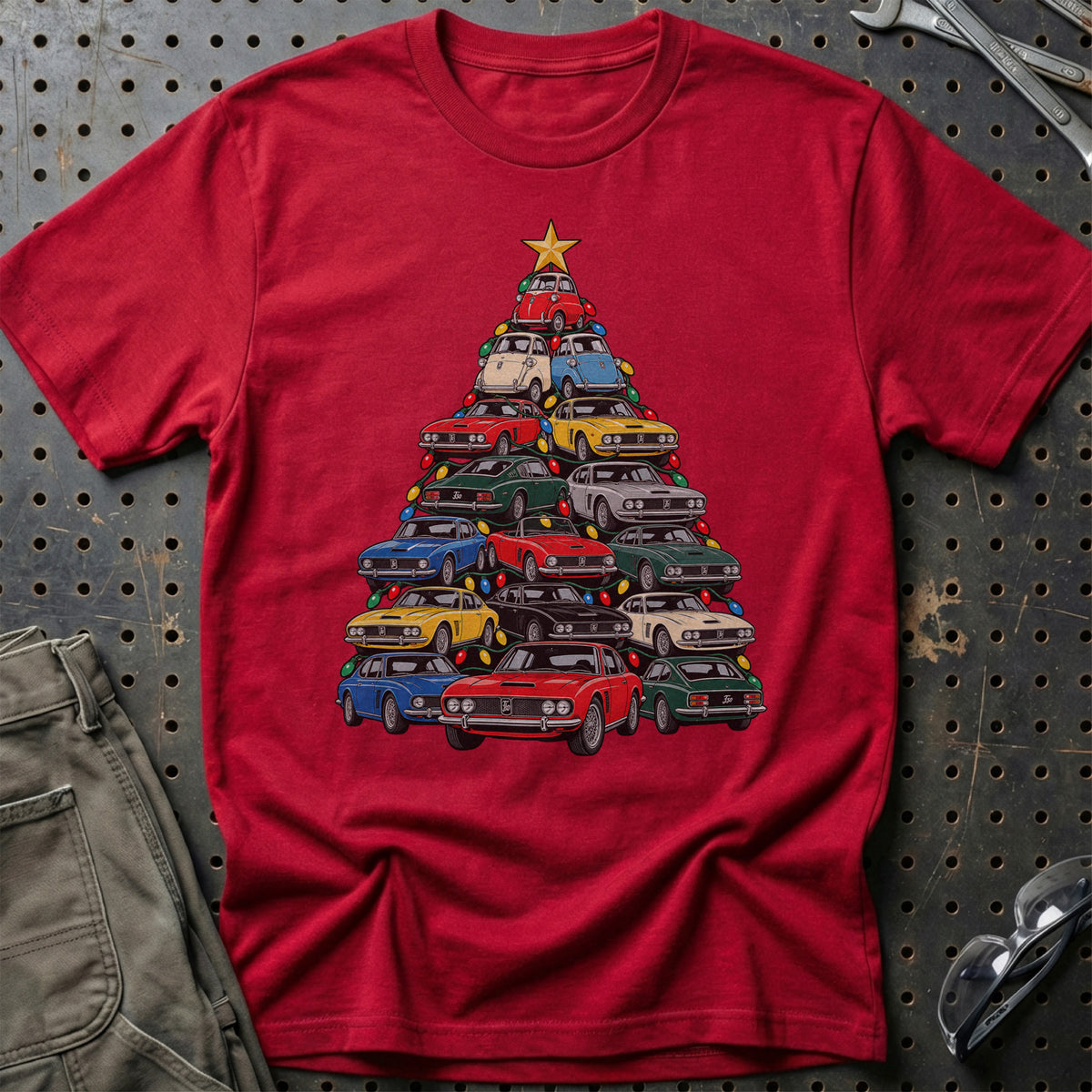 Iso Juletræ T-Shirt-Beklædning-Iso-Rød-S-Garage Culture Shop- garage - man cave - merchandise