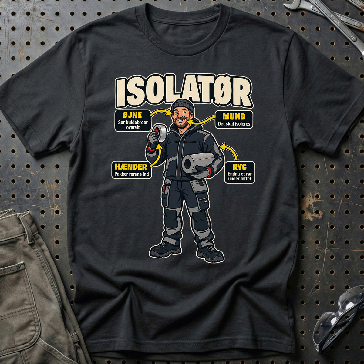 Isolatør – Anatomi T-Shirt – Sort
