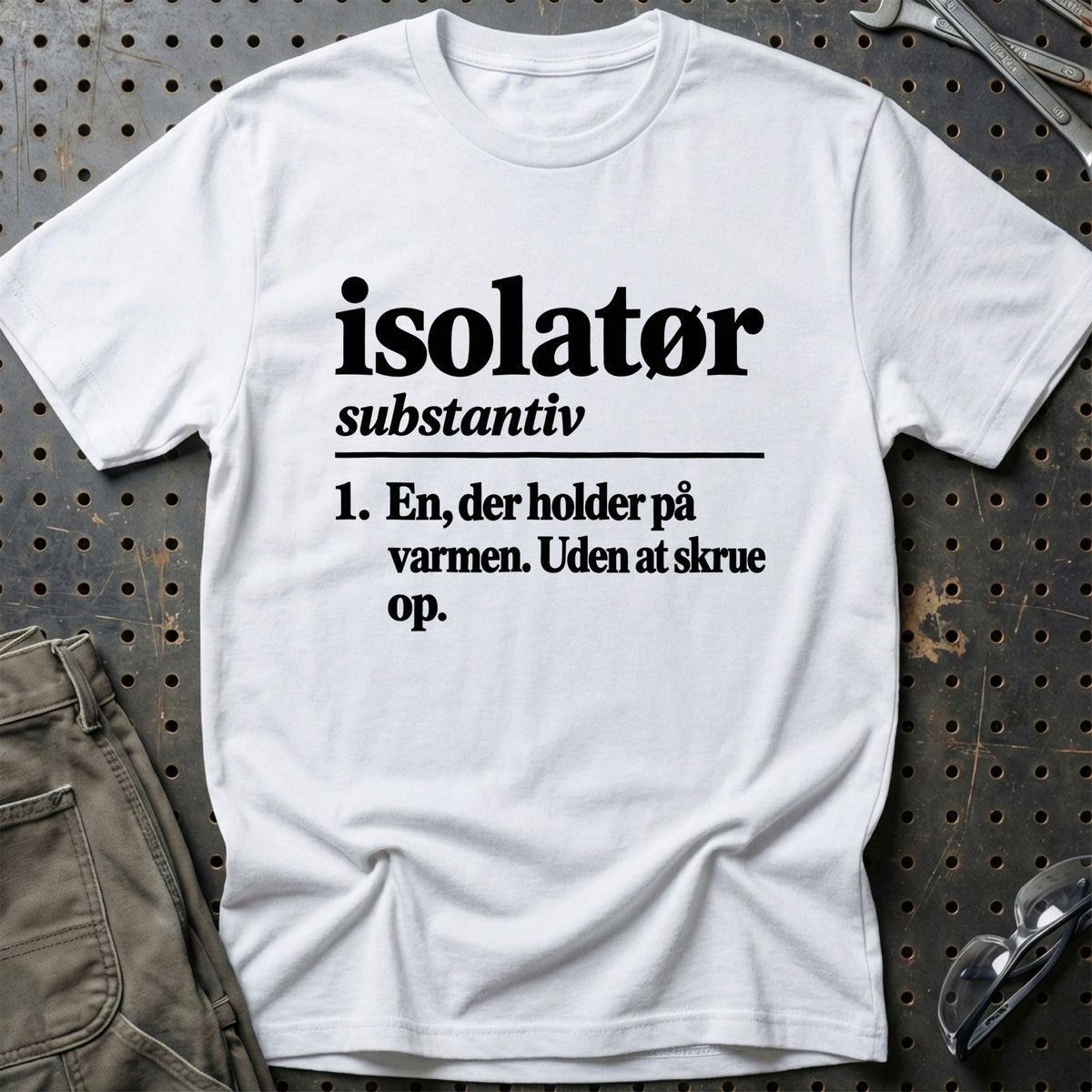 
Isolatør – Definition T-Shirt – Hvid