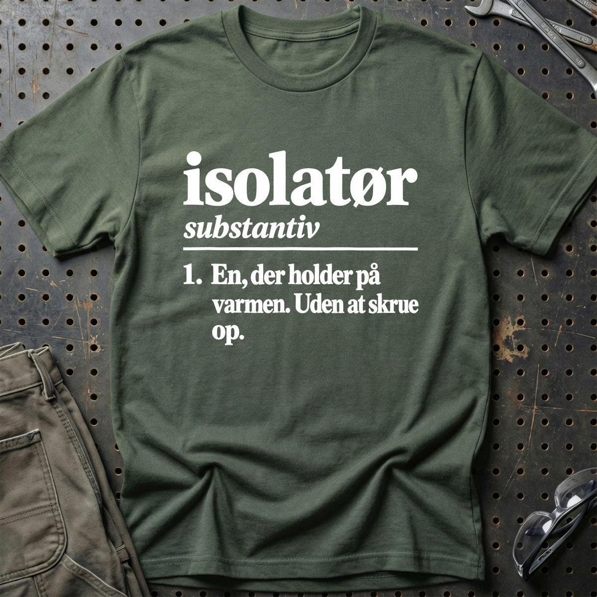 
Isolatør – Definition T-Shirt – Grøn Militær