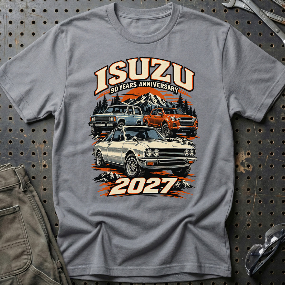 
Isuzu – 90 Years Anniversary 2027 T-Shirt – Grå Sport