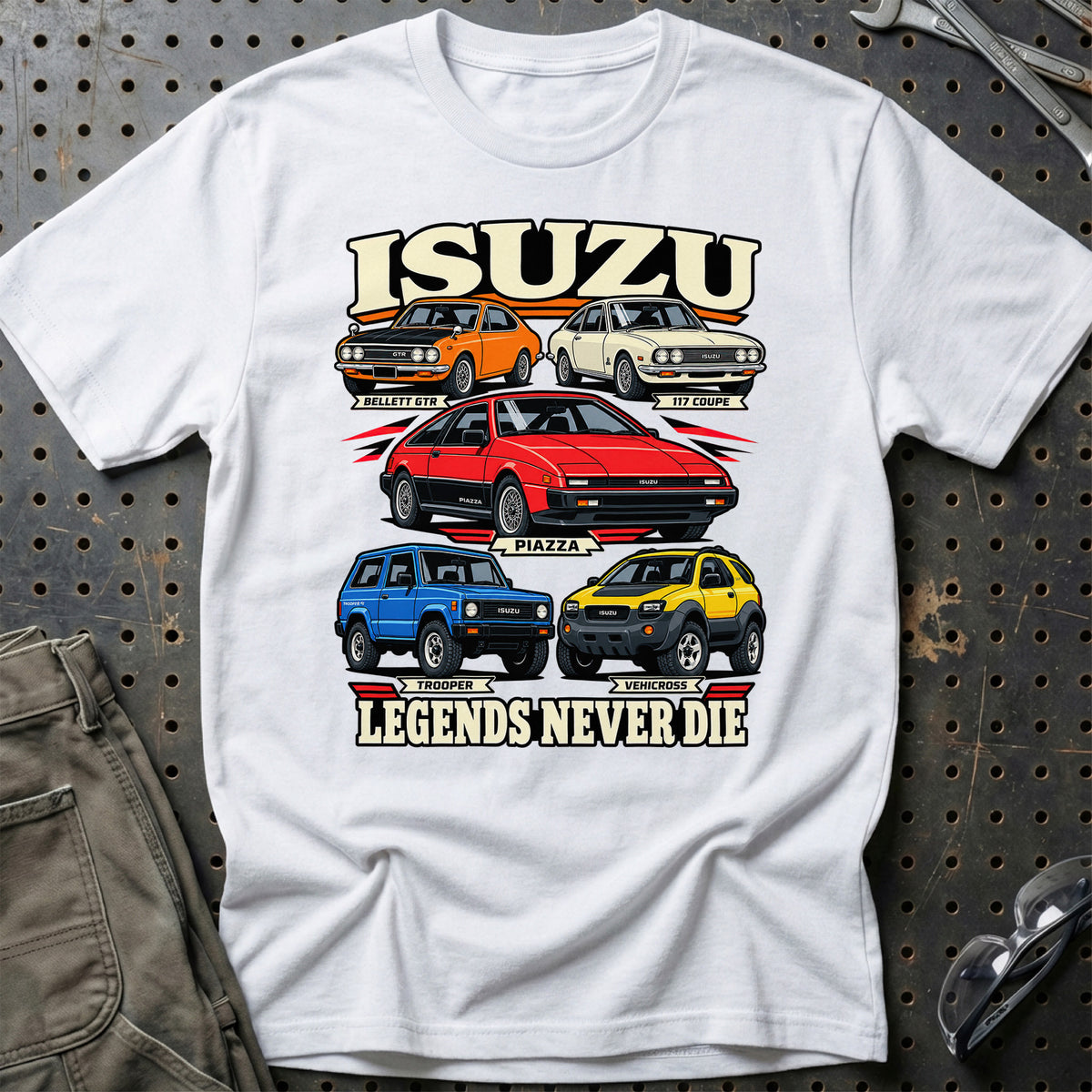 
Produktbillede af Isuzu Legends Never Die T-Shirt