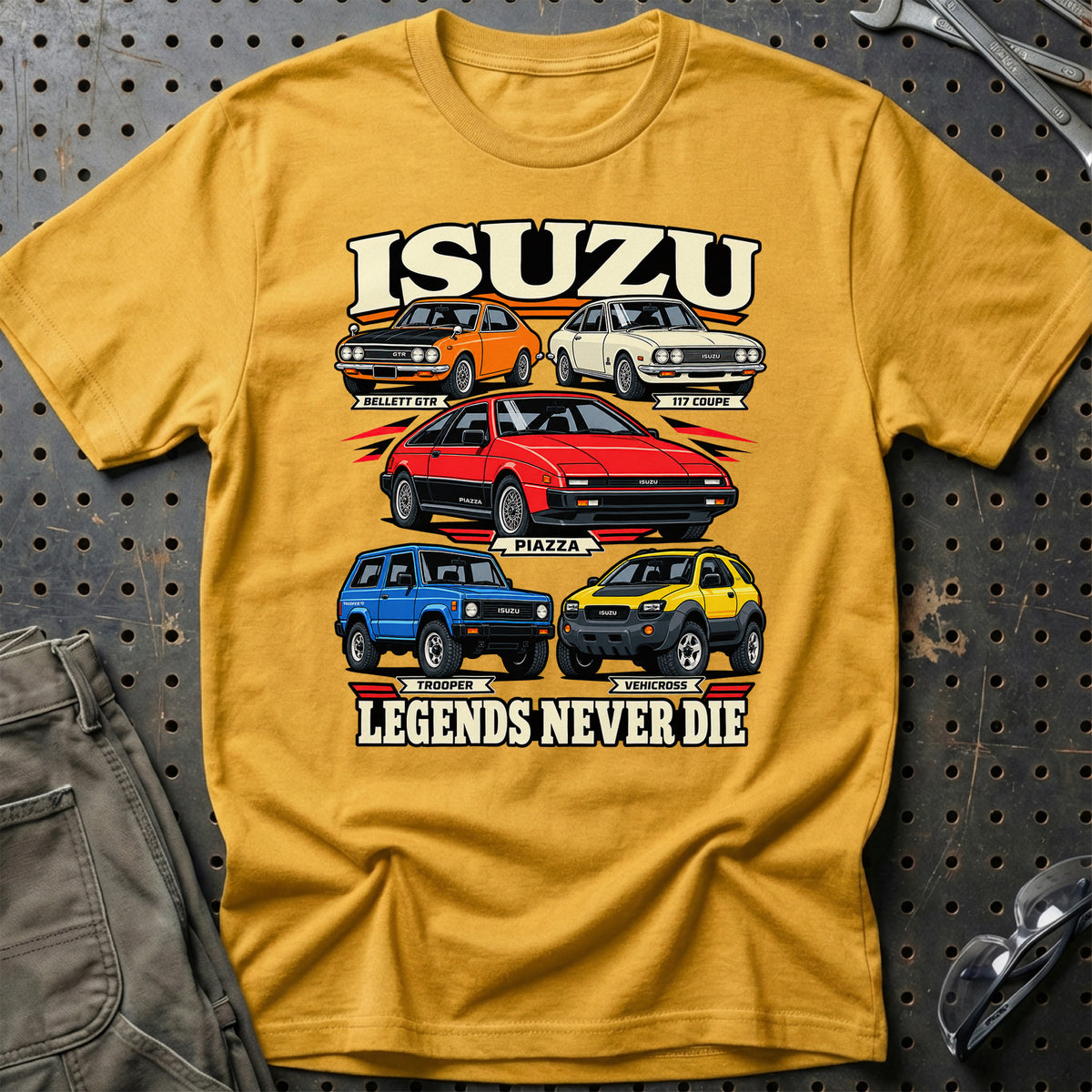 
Produktbillede af Isuzu Legends Never Die T-Shirt