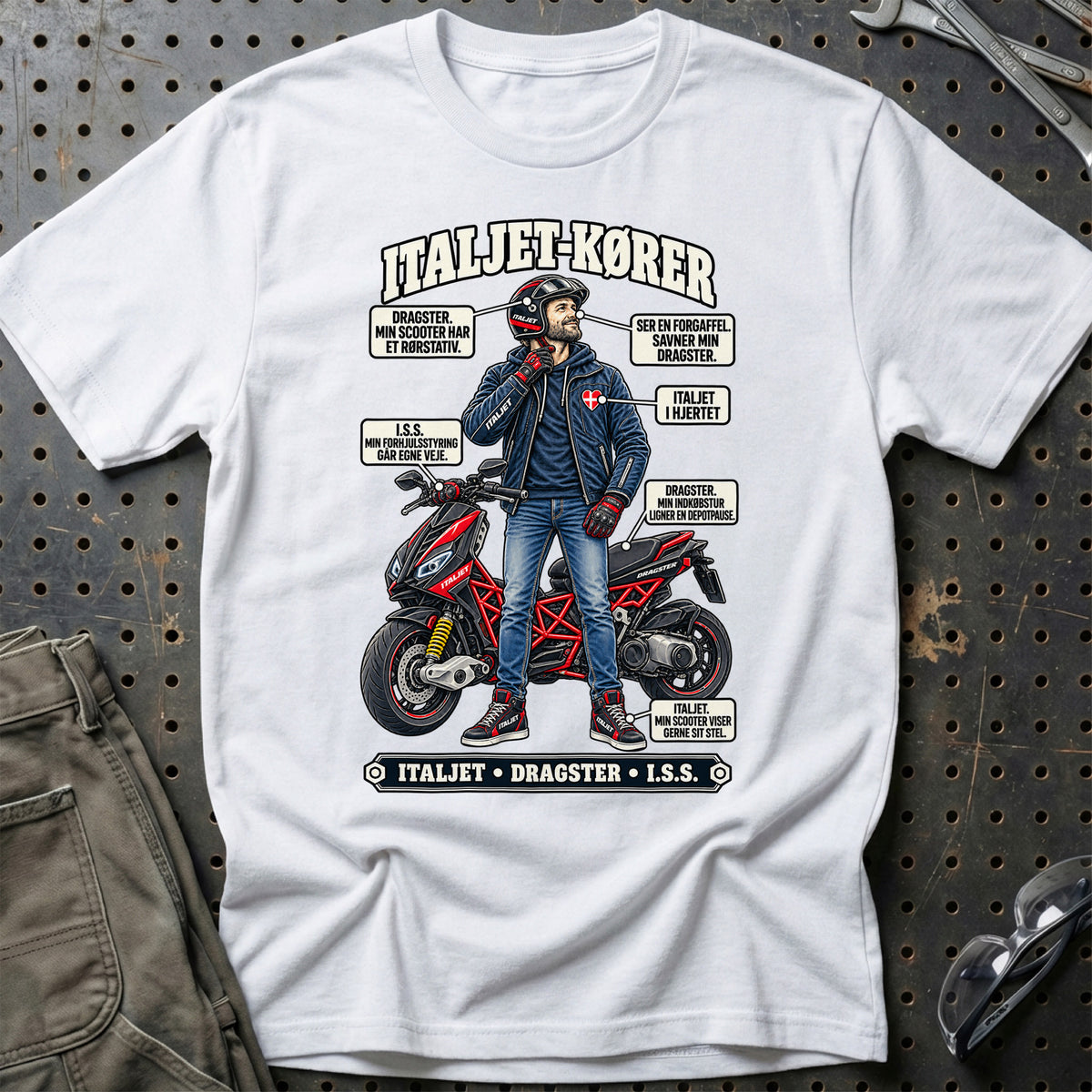 
Italjet-Kører T-Shirt – Hvid