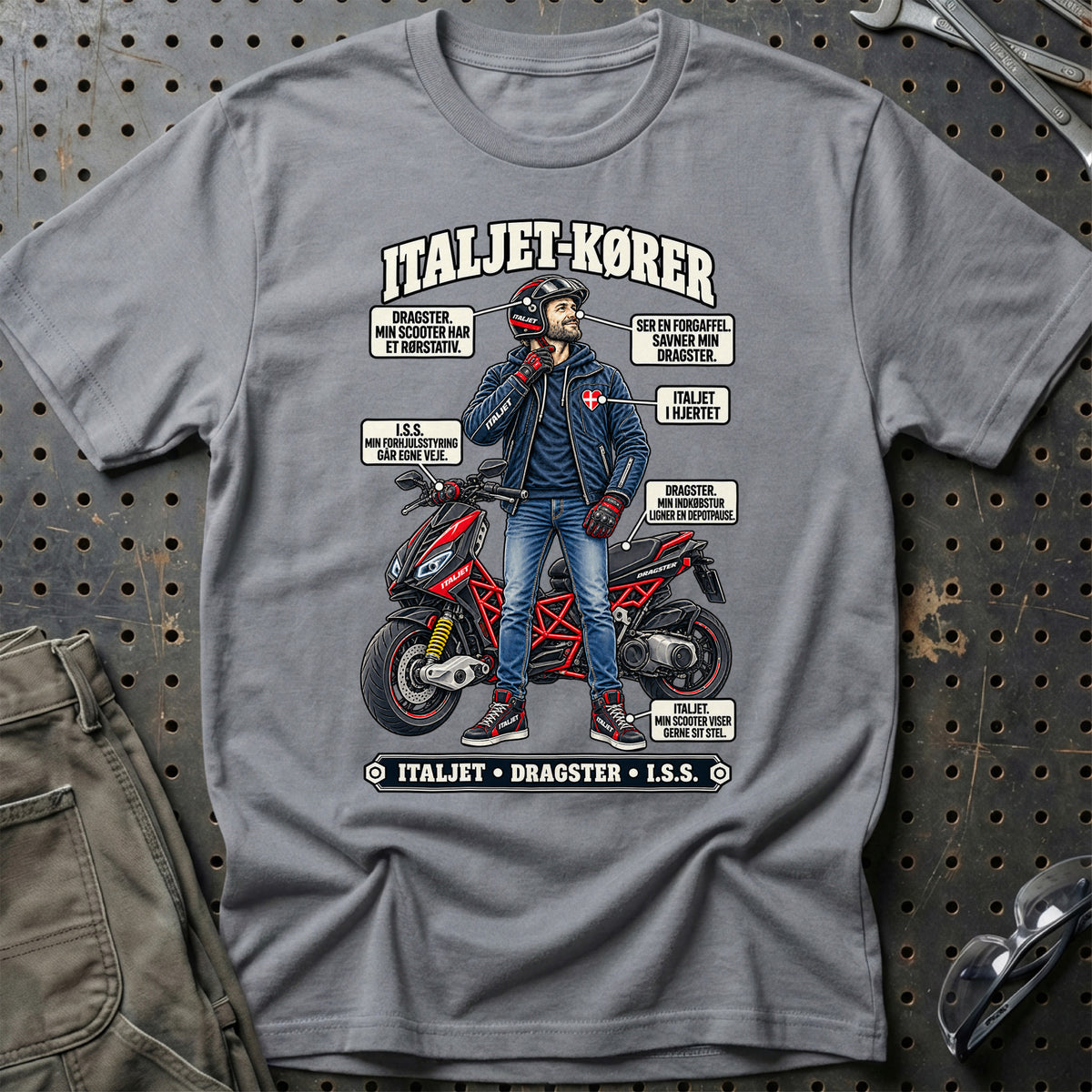 
Italjet-Kører T-Shirt – Grå Sport