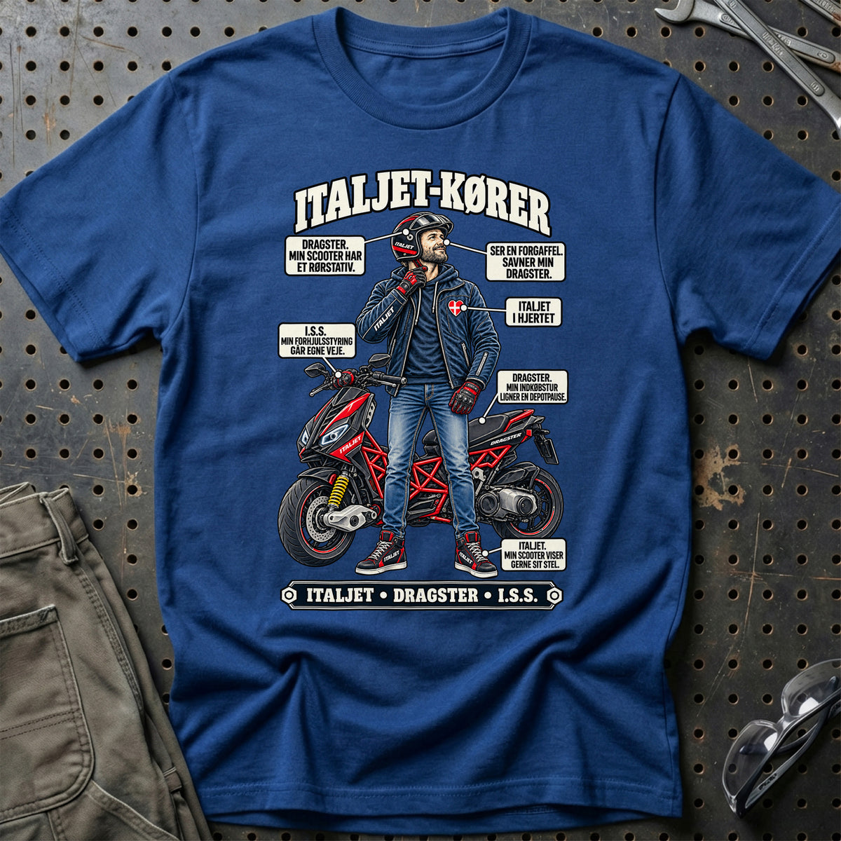 
Italjet-Kører T-Shirt – Blå Royal