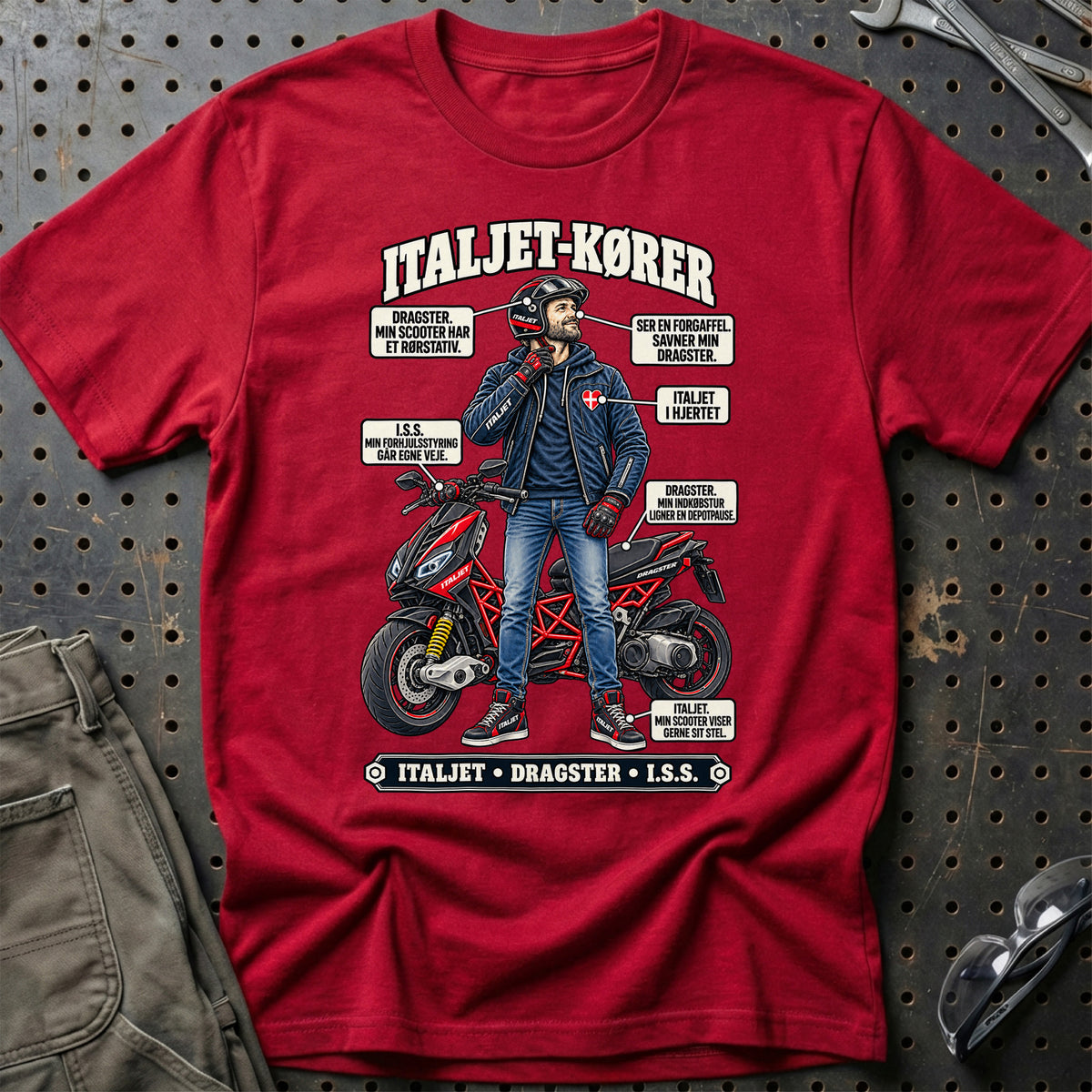 
Italjet-Kører T-Shirt – Rød