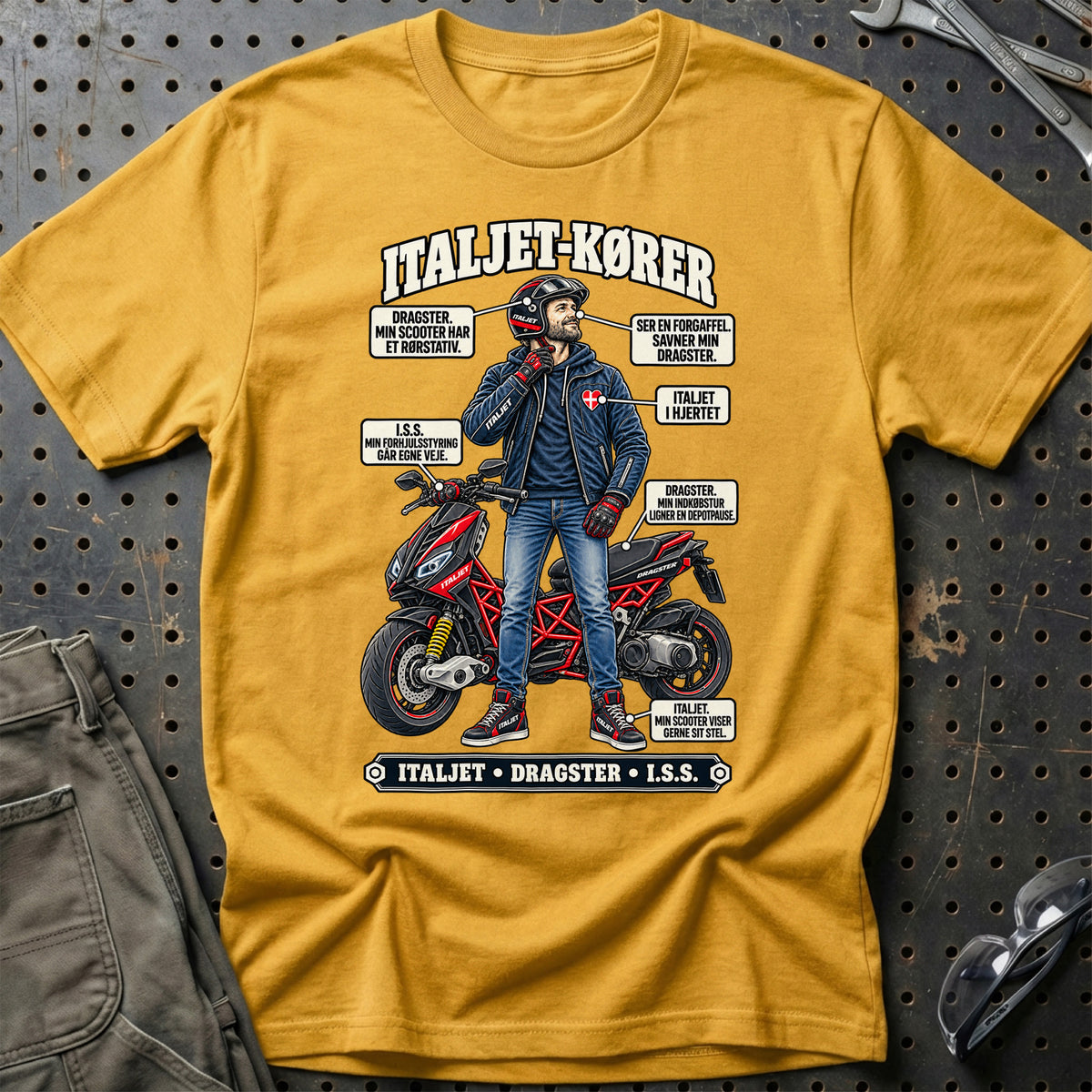 
Italjet-Kører T-Shirt – Guld