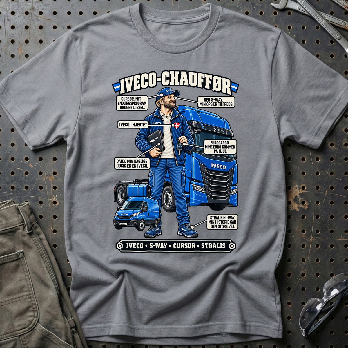 
Iveco-Chauffør T-Shirt – Grå Sport