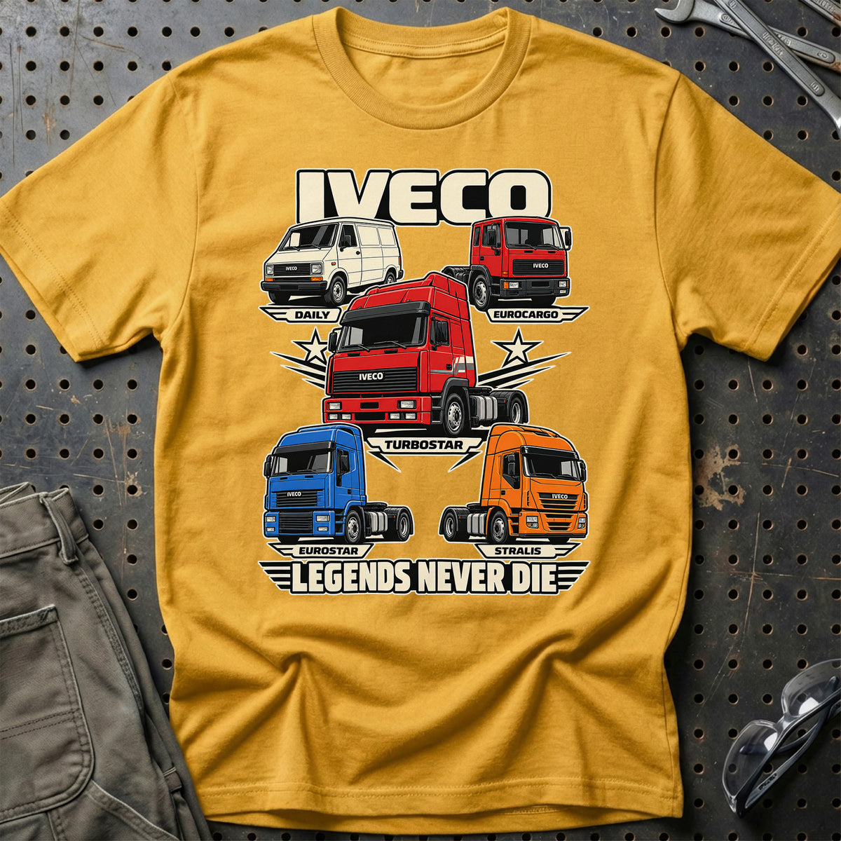 
Produktbillede af Iveco Legends Never Die T-Shirt