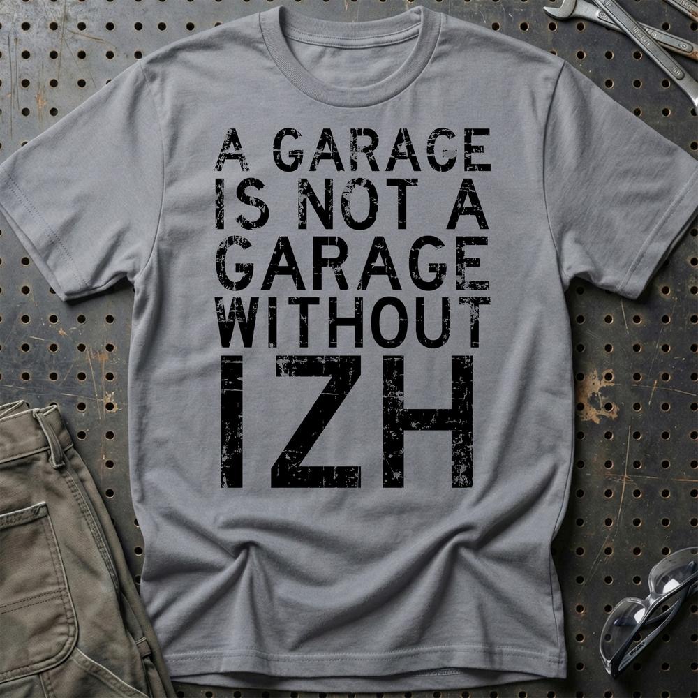 Izh - A Garage Is Not A Garage Without Indian T-Shirt-Beklædning-IZh-Grå Sport-S-Garage Culture Shop- garage - man cave - merchandise
