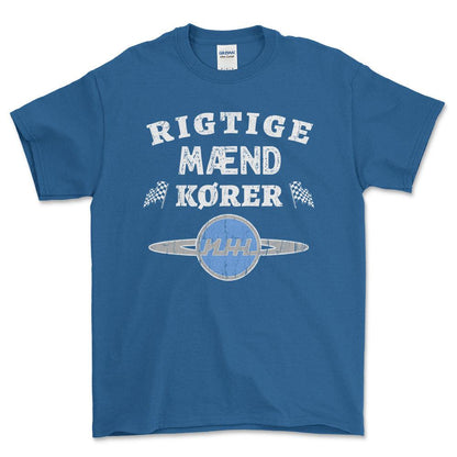 Izh Rigtige Mænd Kører - Unisex T-Shirt , Bomuld-Beklædning-IZh-Blå Royal-S-Forside-Garage Culture Shop- garage - man cave - merchandise