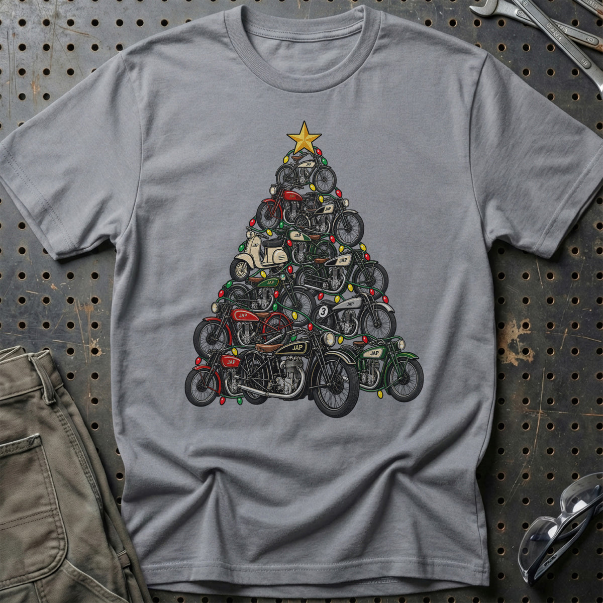 JAP Juletræ T-Shirt-Beklædning-JAP-Grå Sport-S-Garage Culture Shop- garage - man cave - merchandise