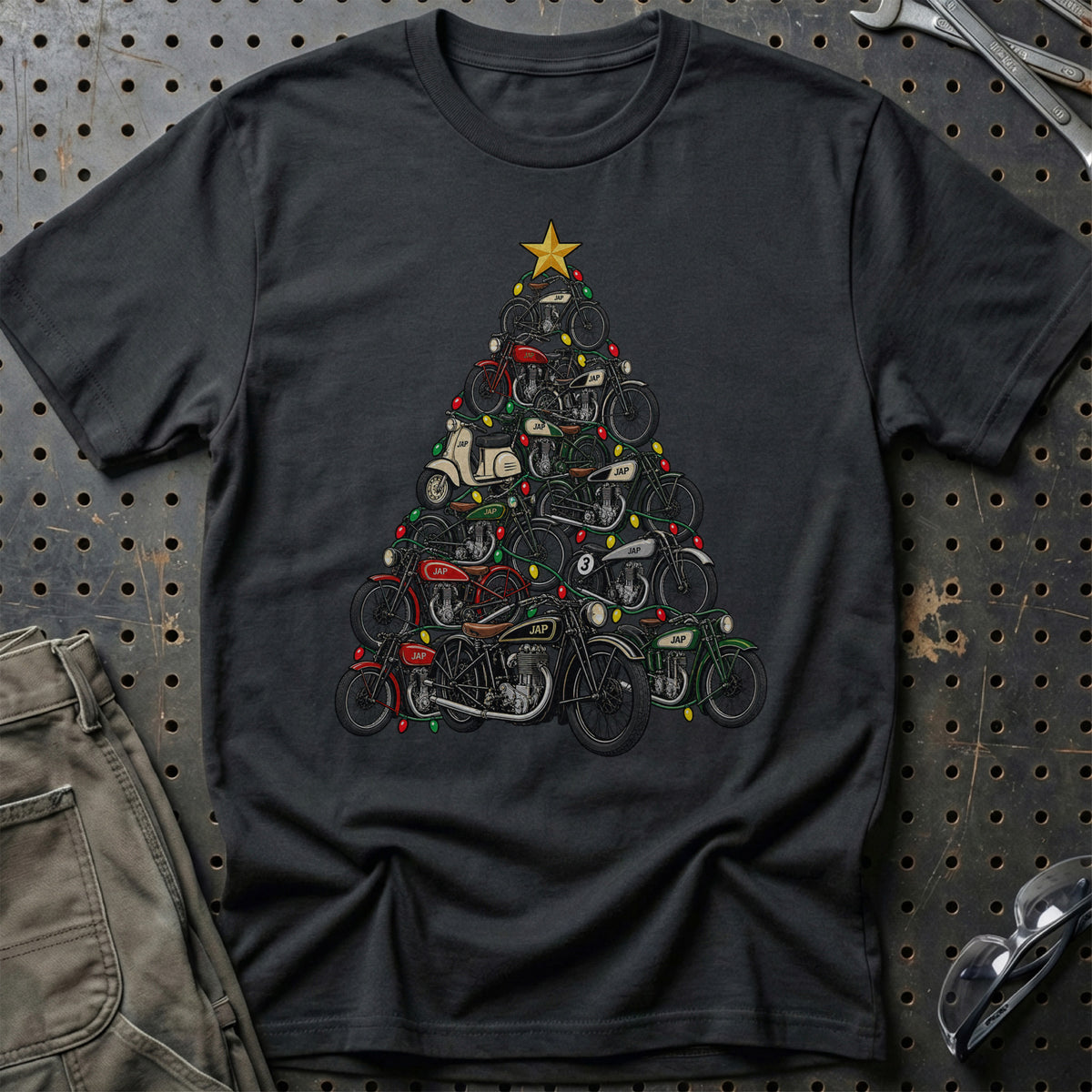 JAP Juletræ T-Shirt-Beklædning-JAP-Sort-S-Garage Culture Shop- garage - man cave - merchandise