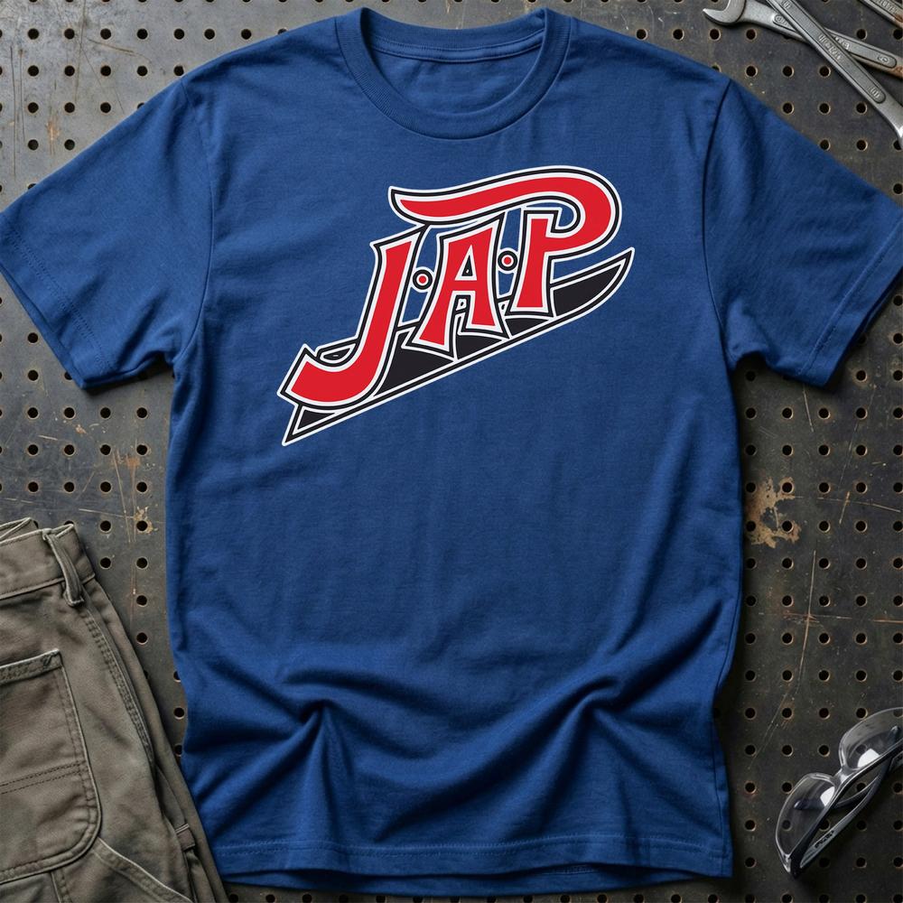 JAP motorcycles Unisex T-Shirt , Bomuld-Beklædning-JAP-Blå Royal-S-Garage Culture Shop- garage - man cave - merchandise