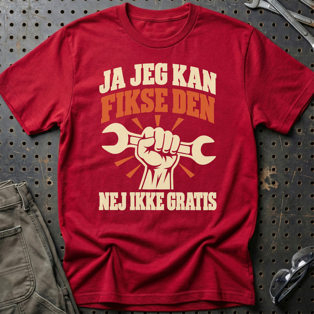 
Produktbillede af Ja jeg kan fikse den nej ikke gratis T-Shirt