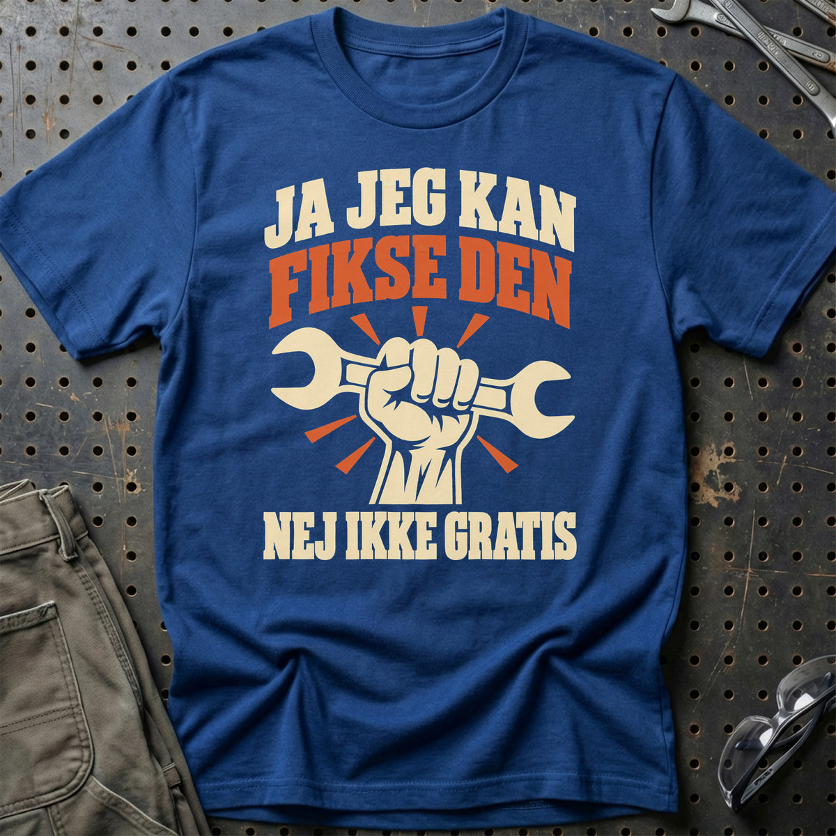 
Produktbillede af Ja jeg kan fikse den nej ikke gratis T-Shirt
