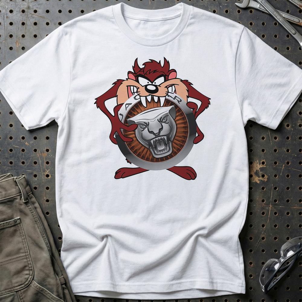 Jaguar TAZ T-Shirt-Beklædning-Jaguar-Hvid-S-Garage Culture Shop- garage - man cave - merchandise