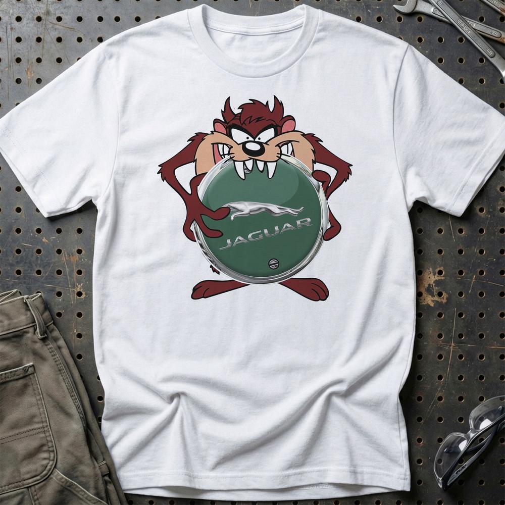 Jaguar TAZ T-Shirt-Beklædning-Jaguar-Hvid-S-Garage Culture Shop- garage - man cave - merchandise