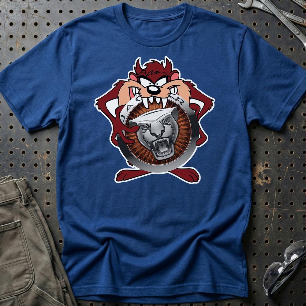 Jaguar TAZ T-Shirt-Beklædning-Jaguar-Blå Royal-S-Garage Culture Shop- garage - man cave - merchandise