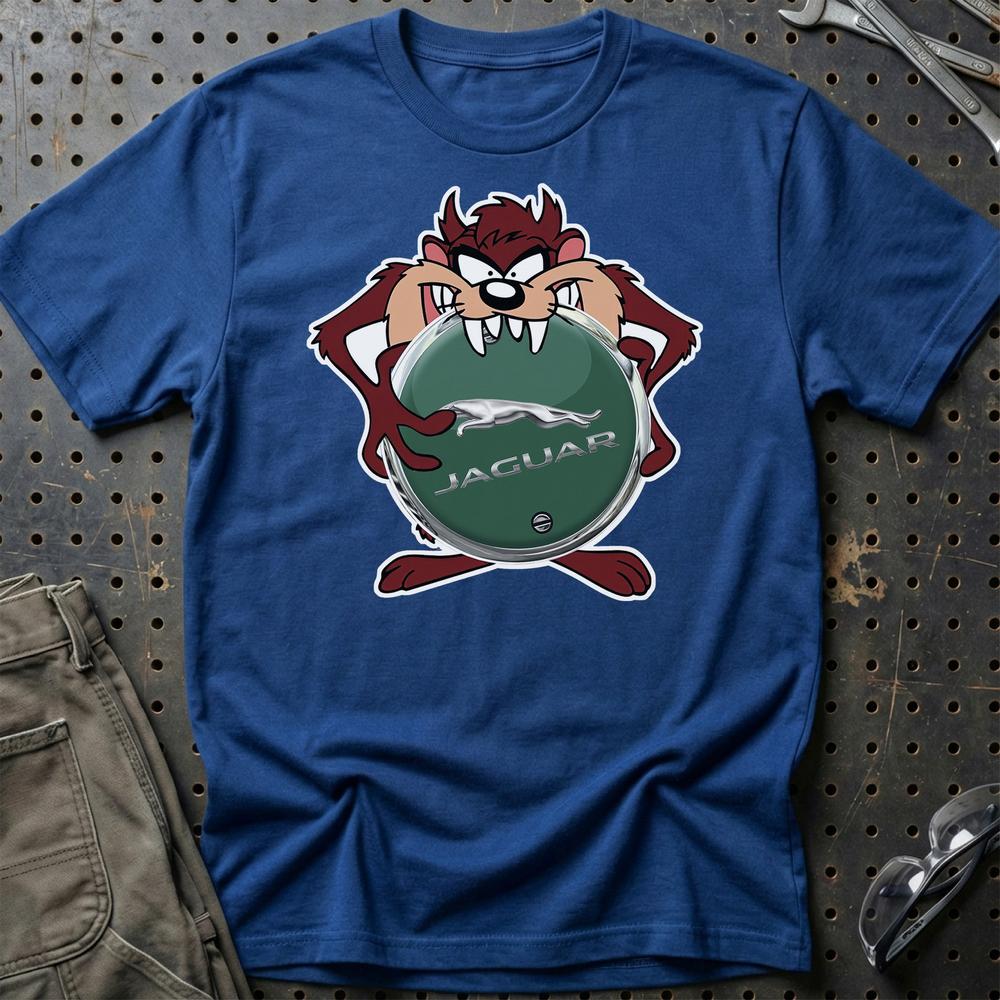Jaguar TAZ T-Shirt-Beklædning-Jaguar-Blå Royal-S-Garage Culture Shop- garage - man cave - merchandise