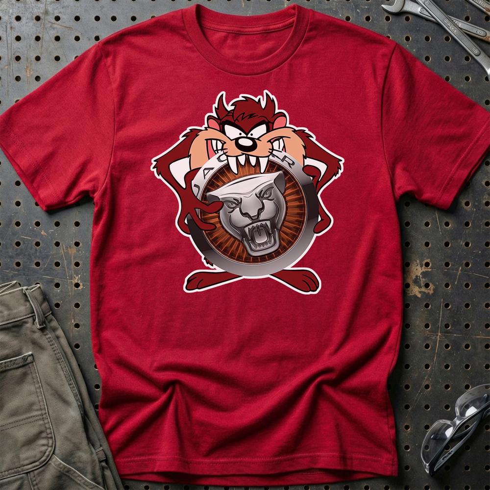 Jaguar TAZ T-Shirt-Beklædning-Jaguar-Rød-S-Garage Culture Shop- garage - man cave - merchandise