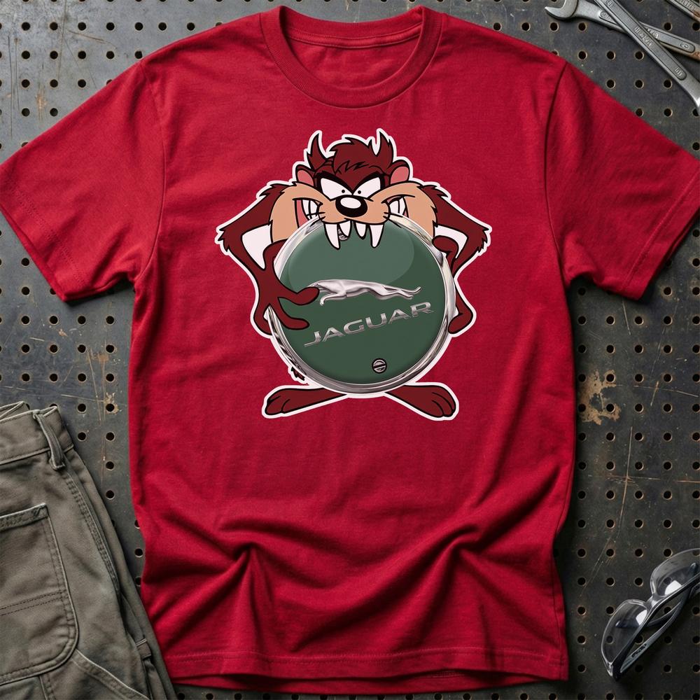 Jaguar TAZ T-Shirt-Beklædning-Jaguar-Rød-S-Garage Culture Shop- garage - man cave - merchandise