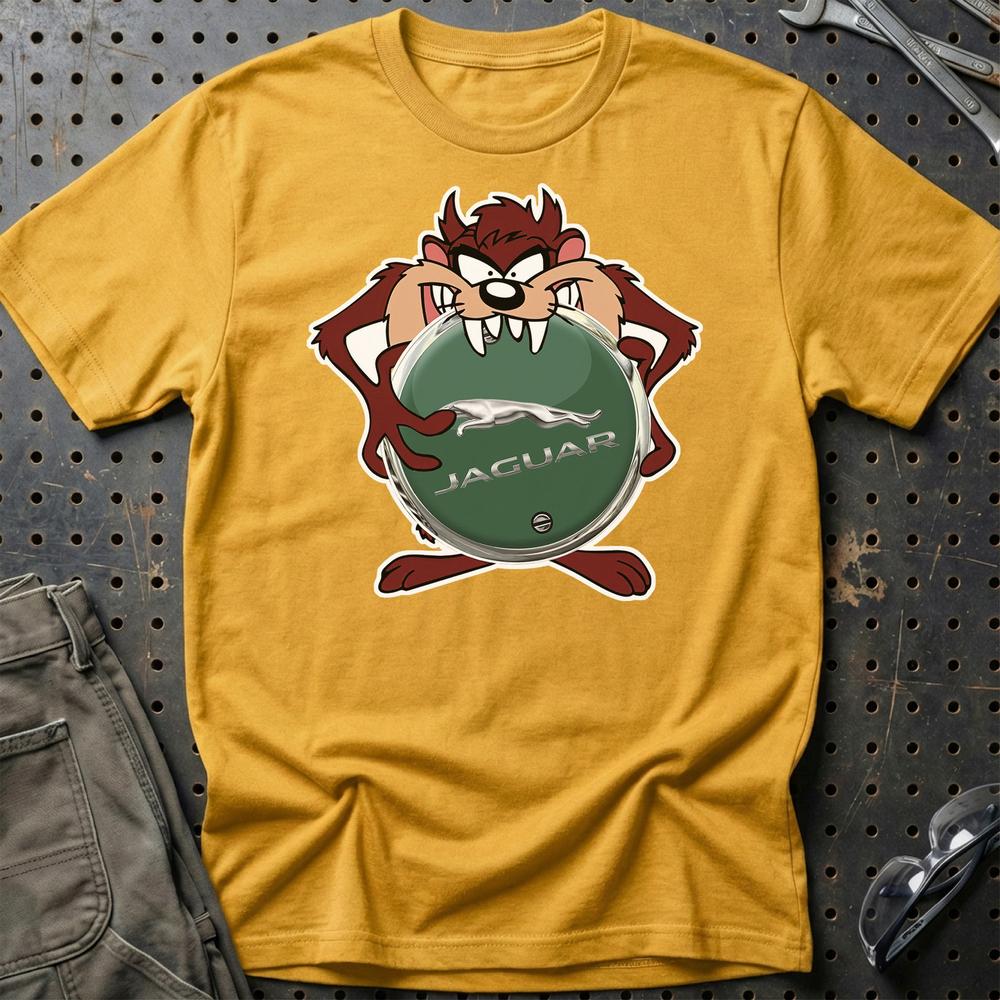 Jaguar TAZ T-Shirt-Beklædning-Jaguar-Guld-S-Garage Culture Shop- garage - man cave - merchandise